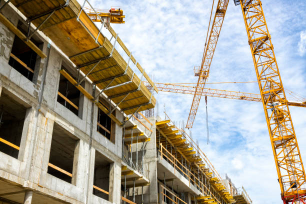 New apartment building under construction, Gdansk, Poland New apartment building under construction, Gdansk, Poland